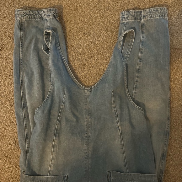 We The Free Blue Denim Overalls Classic Style - Picture 7 of 8